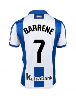 Real Sociedad Ander Barrenetxea #7 Replika Hemmakläder 2024-25 Kortärmad